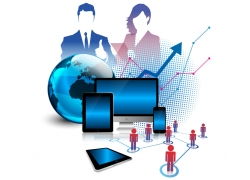 懷舊復古公辦用品信息圖表模板下載指南